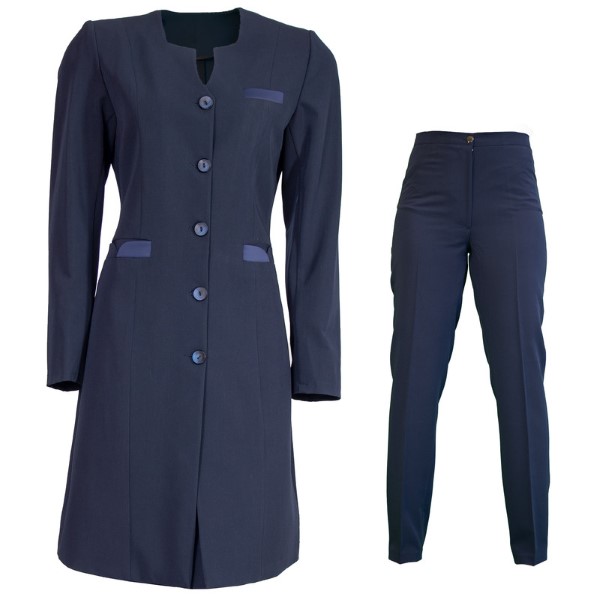 مانتو شلوار سرمه ای اداری